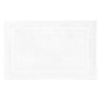 Bath mat 100% cotton 900 gsm plain white Elea blanc