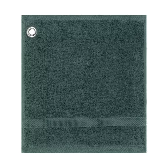 Carre avec oeillet pur coton 550 g/m² uni anthracite Elea crepuscule