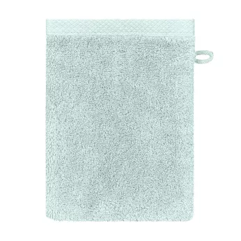 Gant de toilette pur coton 550 g/m² uni bleu Elea glacier