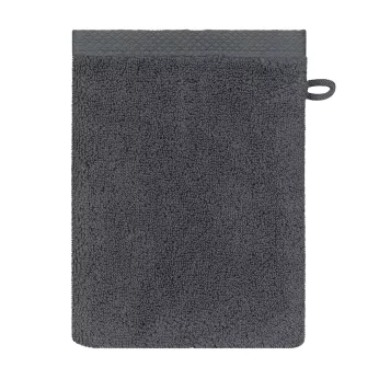 Waschandschuhe reine baumwolle 550 g/m² uni anthrazit Elea carbone