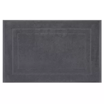 Badeteppich reine baumwolle 900 g/m² uni anthrazit Elea carbone