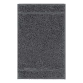 Gästetuch reine baumwolle 550 g/m² uni anthrazit Elea carbone