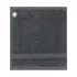 Eyelet square 100% cotton 550 gsm plain anthracite Elea carbone