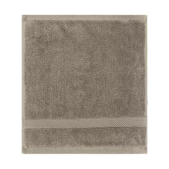 Waschlappen reine baumwolle 550 g/m² uni beige Elea chataignes