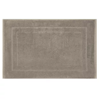 Tapis de bain pur coton 900 g/m² uni beige Elea chataignes