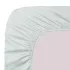 Drap housse b35 satin de coton imprimé multicolore Primavera vert d'eau