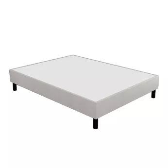 Sommier h15 tapissier à lattes white Morphee creme
