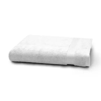 Bath towel 100% cotton 550 gsm plain white Elea blanc
