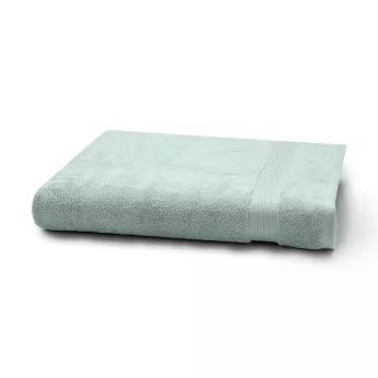 Drap de bain pur coton 550 g/m² uni bleu Elea glacier