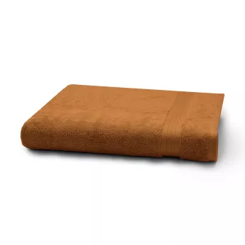 Badetuch reine baumwolle 550 g/m² uni orange Elea rouille