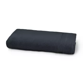 Drap de douche pur coton 550 g/m² uni marine Elea navy