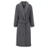 Peignoir pur coton 420 g/m² uni anthracite Elea carbone