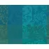 Tischset reine baumwolle beschichtet jacquard-muster grün Mille rameaux emeraude