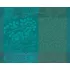 Table set 100% cotton jacquard pattern green Mille rameaux emeraude