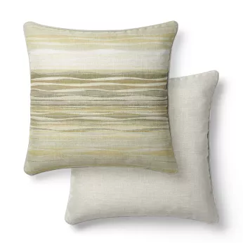 2 pillowcases cotton sateen printed yellow nude Strates limoni