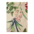 Drap plat satin de coton imprimé beige vert rose Parfum d'orchidee grege