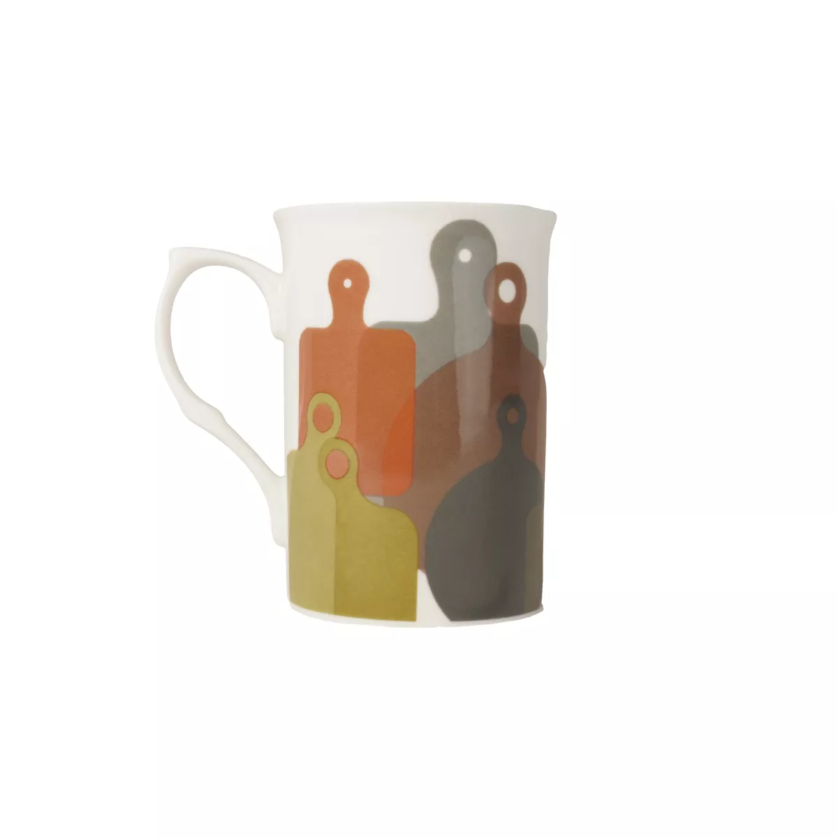 Mug divers imprimé vert orange Planches d'olivier automne