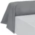 Schlummerrolle baumwollperkal uni anthrazit La percale francaise acier