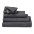 Linge de bain pur coton uni anthracite Elea carbone