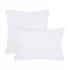 Taie d'oreiller satin de coton motif jacquard blanc Allegria neige