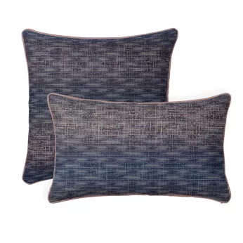 Taie d'oreiller satin de coton imprimé orange marine Mist nocturne