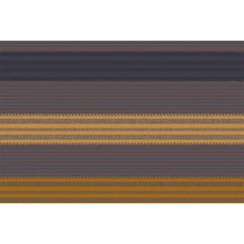 Tischset reine baumwolle beschichtet jacquard-muster braun kastanienbraun Mille bambous onyx