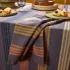 Napkin 100% cotton jacquard pattern brown Mille bambous onyx