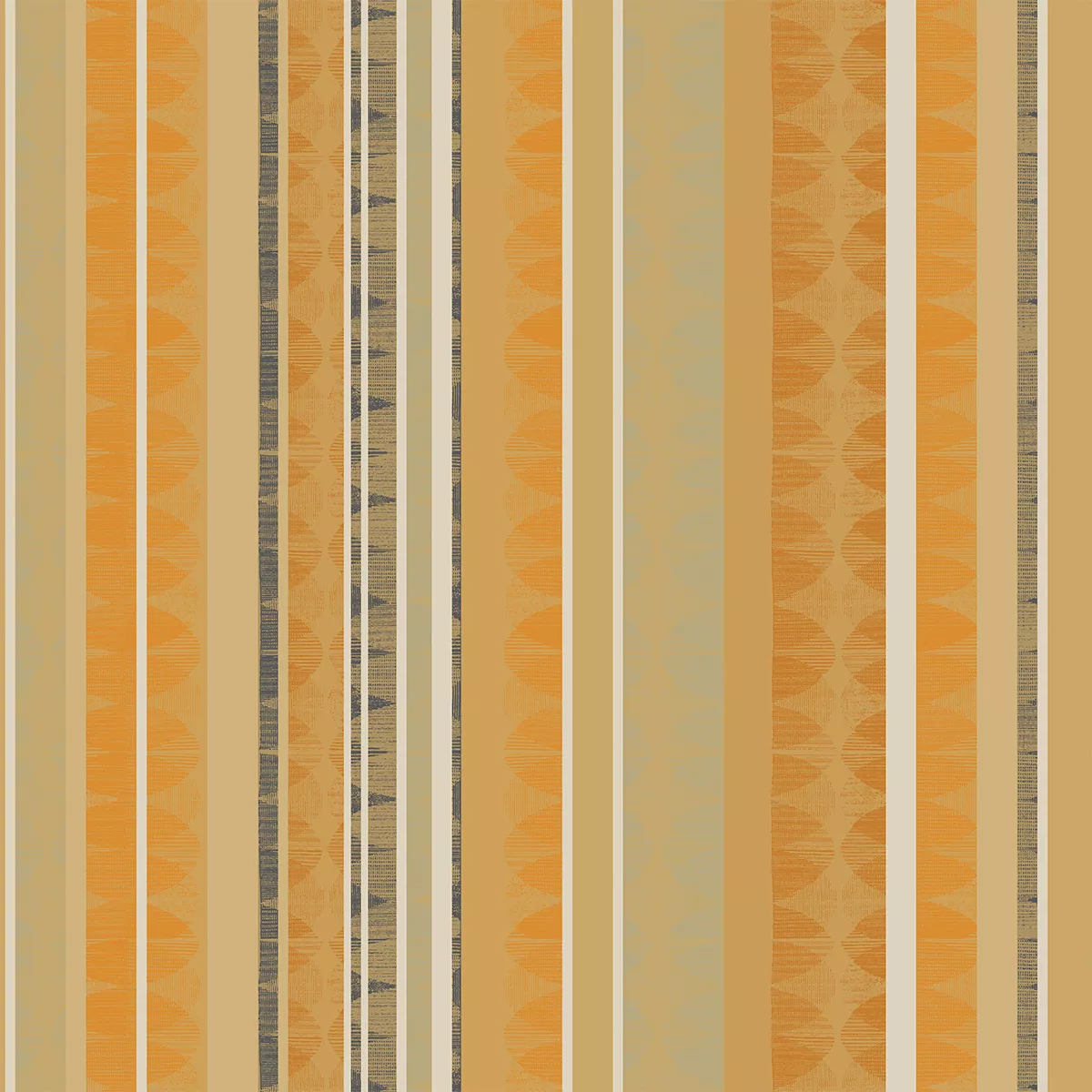 Nappe sur mesure pur coton enduit motif jacquard marron beige Mille edo cuir