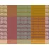 Set pur coton enduit motif jacquard orange vert Mille halos prunus