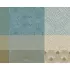 Set pur coton motif jacquard bleu beige Mille zen ecume