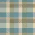 Nappe sur mesure pur coton motif jacquard bleu beige Mille zen ecume