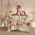 Tablecloth linen & cotton prewashed 150 gsm printed green red Piments doux caliente