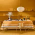 Linge de table pur coton motif jacquard marron beige Mille edo cuir
