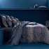 Parure de lit satin de coton imprimé orange marine Mist nocturne
