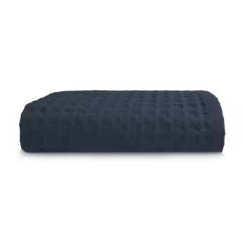 Shower towel 100% cotton 240 gsm waffle navy blue Detente navy