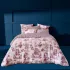 Duvet cover cotton percale printed red Poesie rosso