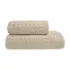 Bath set 100% cotton waffle beige Detente naturel
