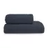 Bath set 100% cotton waffle navy blue Detente navy