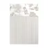 Flat sheet cotton percale printed beige Poesie naturel