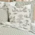 Taie d'oreiller percale de coton 115 g/m² imprimé vert Poesie verde