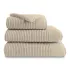 Badeset reine baumwolle uni beige Vitae stone