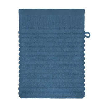 Waschandschuhe reine baumwolle 575 g/m² uni blau Vitae denim