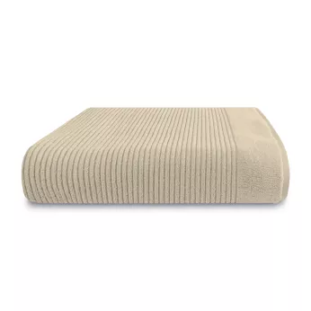 Drap de bain pur coton 575 g/m² uni beige Vitae stone