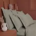 Bed set cotton percale plain Olana uni