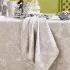 Serviette reine baumwolle 220 g/m² jacquard-muster beige Mille esprit jardins chanvre