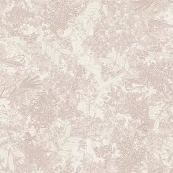 Nappe sur mesure pur coton enduit motif jacquard beige Mille esprit jardins chanvre