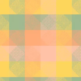 Nappe sur mesure pur coton 205 g/m² motif jacquard rose jaune Mille empreintes pastel