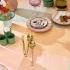 Table set 100% cotton coated 205 gsm jacquard pattern pink yellow Mille empreintes pastel
