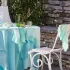 Napkin linen & cotton prewashed 150 gsm printed blue green Aqua mineral
