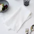 Serviette reine baumwolle 220 g/m² jacquard-muster weiß Le cercle blanc